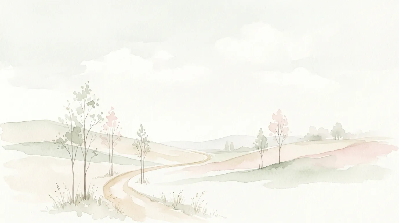 Serene minimalistische aquarel achtergrond